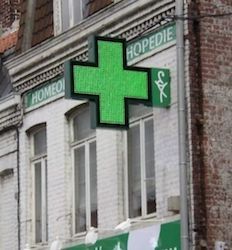 светодиодный крест для аптек в Ульяновске. фото